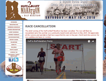 Tablet Screenshot of hufftobluffmarathon.com
